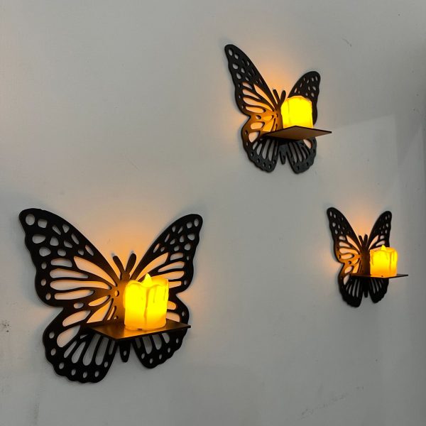 Po3 Butterfly Frame Selves Wall Art Pack Of Three Art Home Decorations